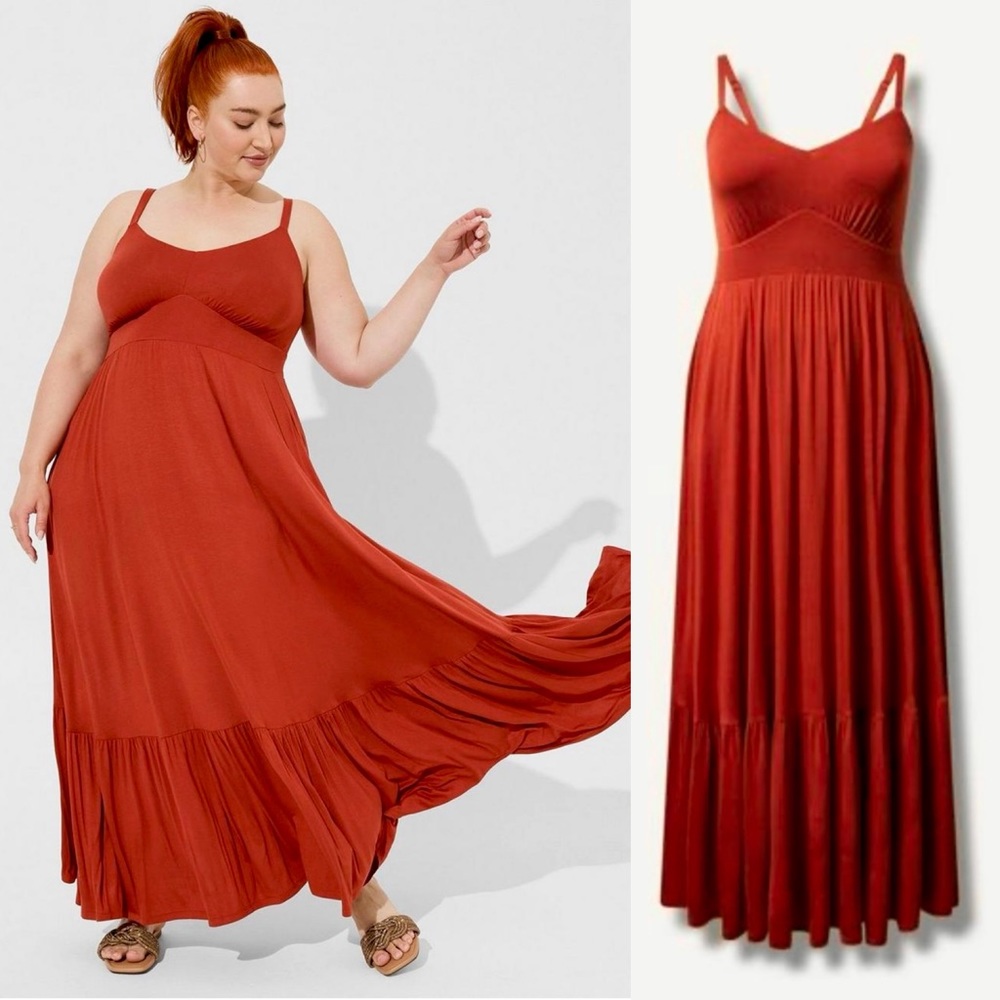 TORRID Maxi Super Soft Tiered Dress